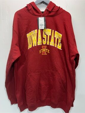 Iowa State Cyclones Hoodie Sweatshirt Men's Size 2XL Big & Tall Red Pullover NWT